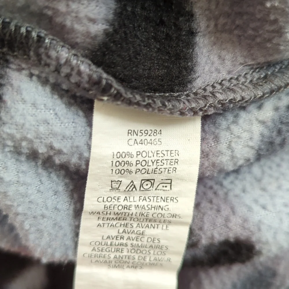3/$20🌟 Place Boys Gray Camo Glacier Fleece Half Zip Pullover Size Medium 7/8